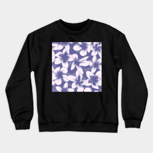 Ultra Violet  Frangipani Crewneck Sweatshirt